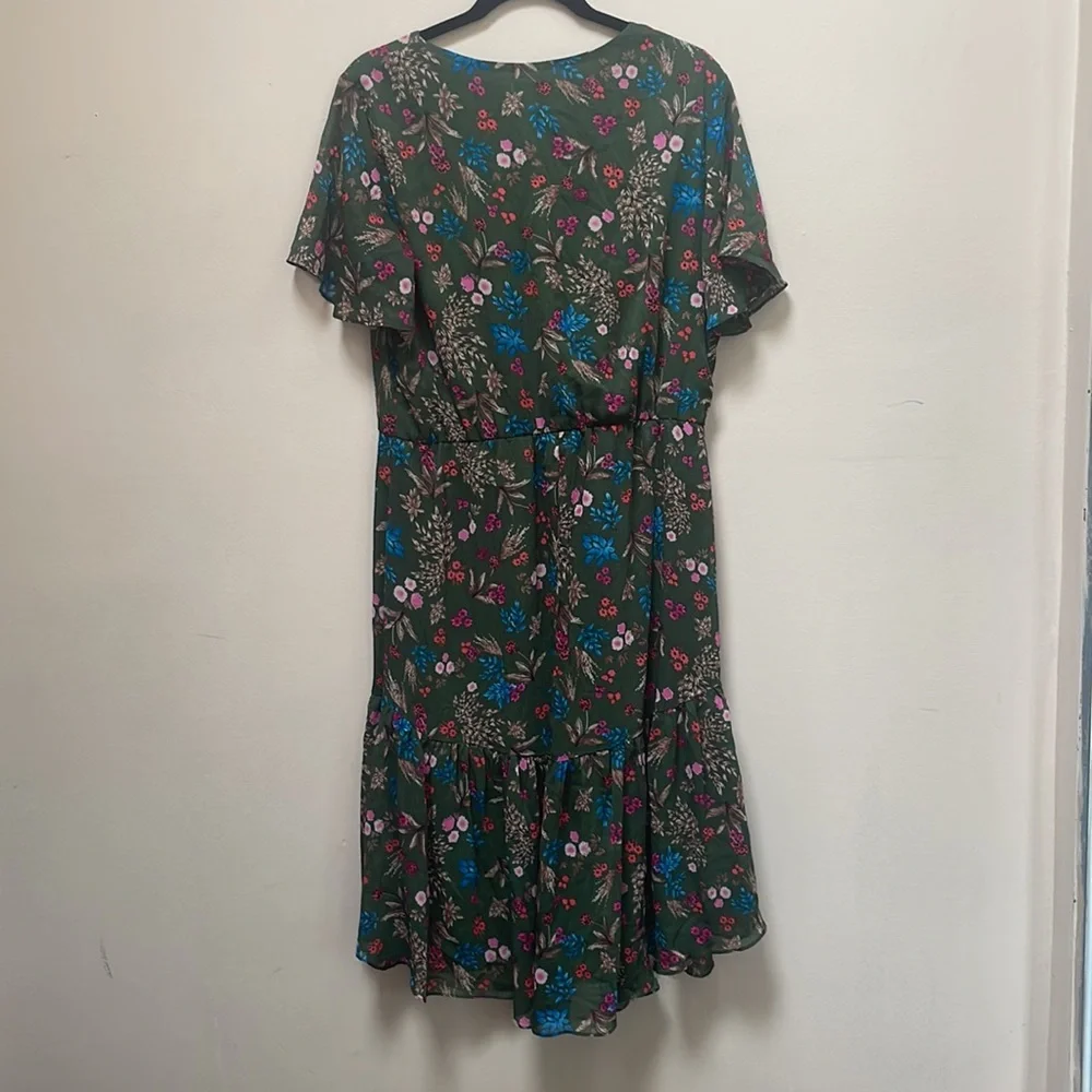 Marybelle Floral CottageCore Midi Dress 1x - Picture 5 of 6